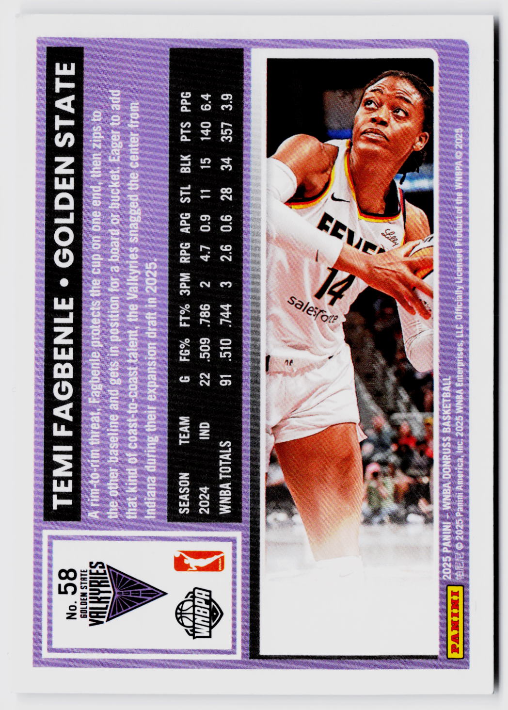 2025 Donruss WNBA #58 Temi Fagbenle