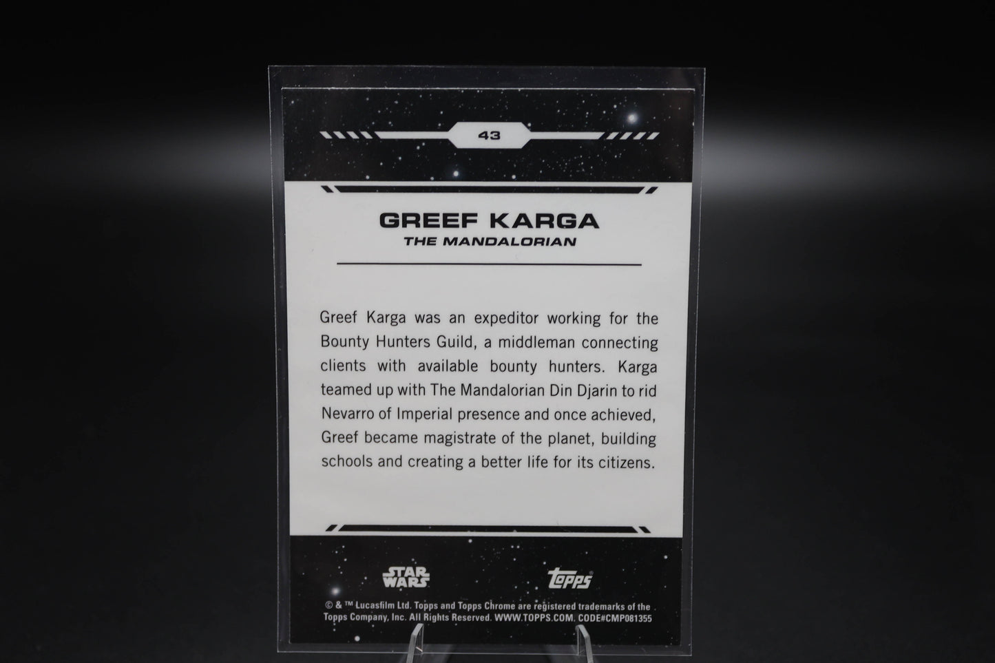 2024 Topps Chrome Star Wars #43 Greef Karga