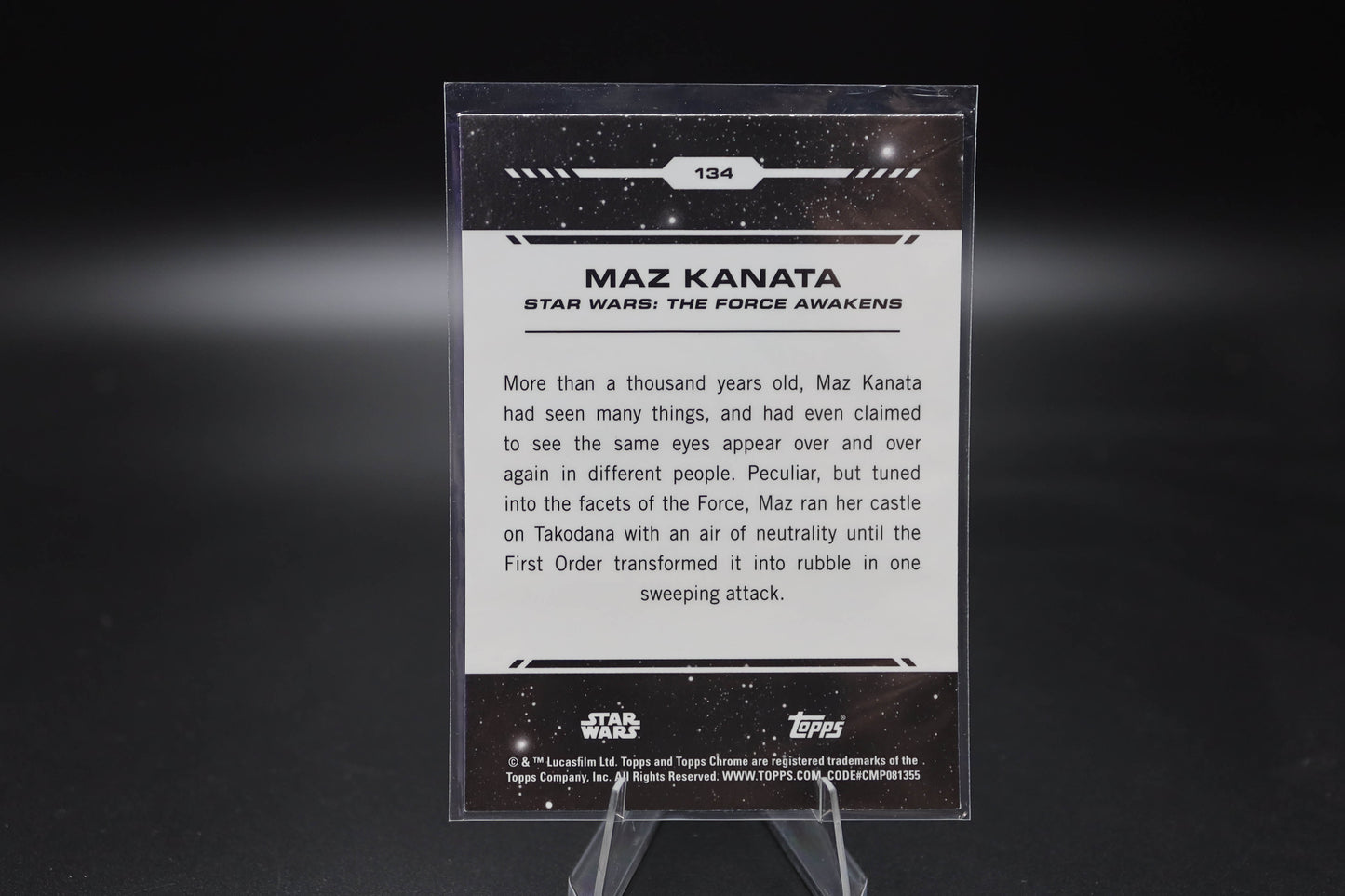 2024 Topps Chrome Star Wars #134 Maz Kanata