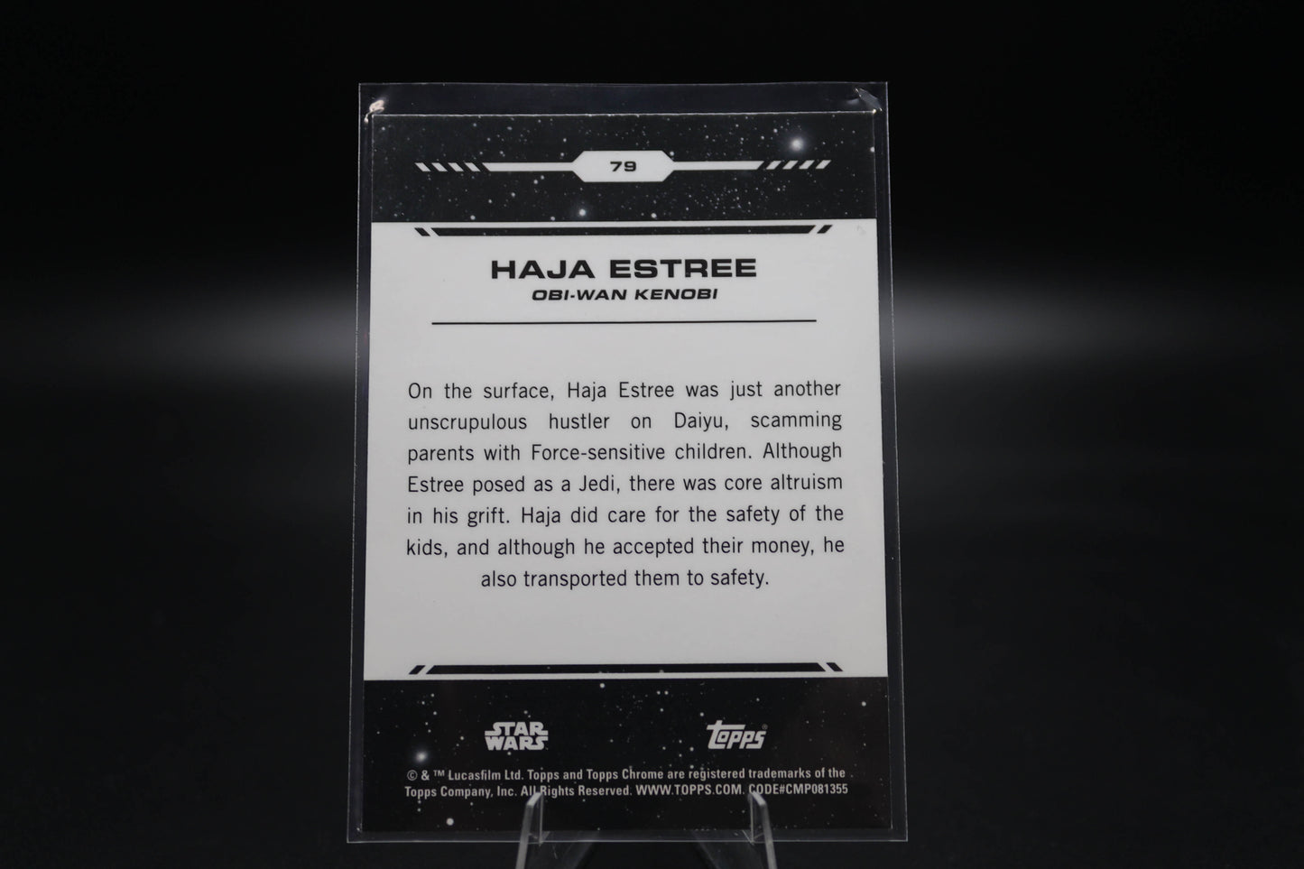 2024 Topps Chrome Star Wars Haja Estree Base Card #79