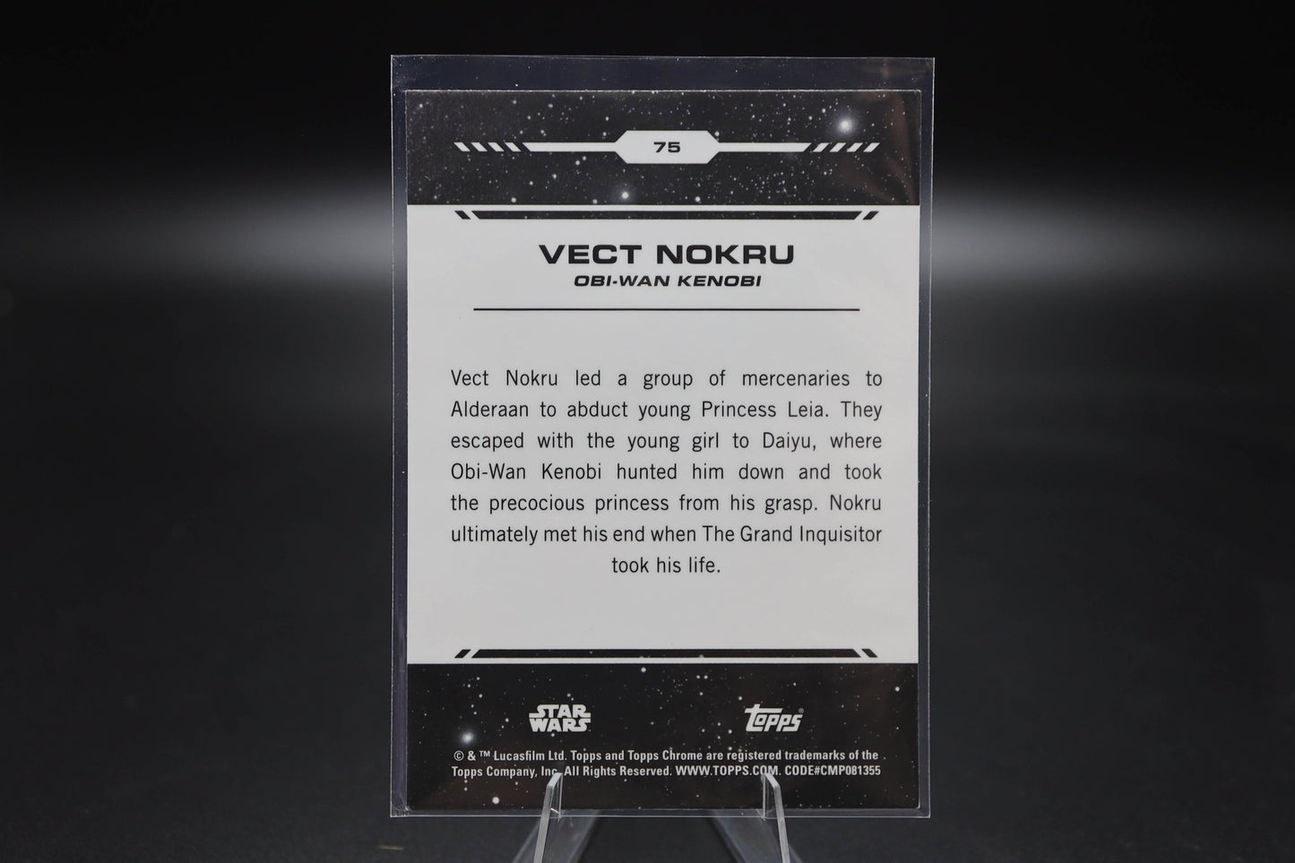 2024 Topps Chrome Star Wars Vect Nokru #75 Base
