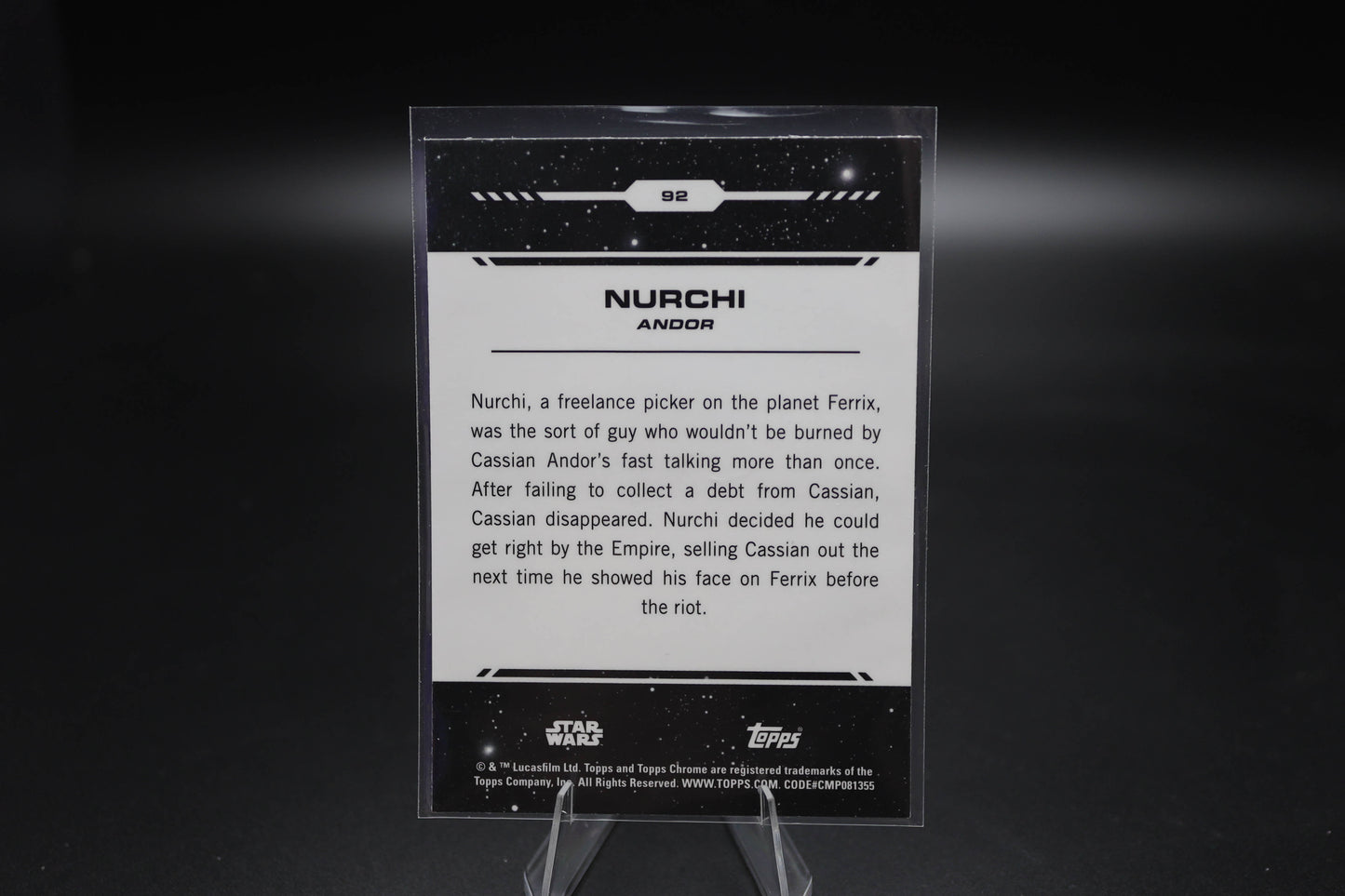 2024 Topps Chrome Star Wars #92 NURCHI DEBUT