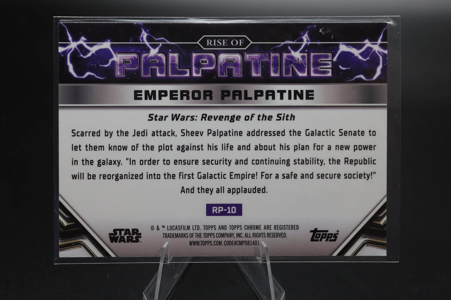 2024 Topps Chrome Star Wars THE FIRST GALACTIC EMPIRE Rise of Palpatine Base #10
