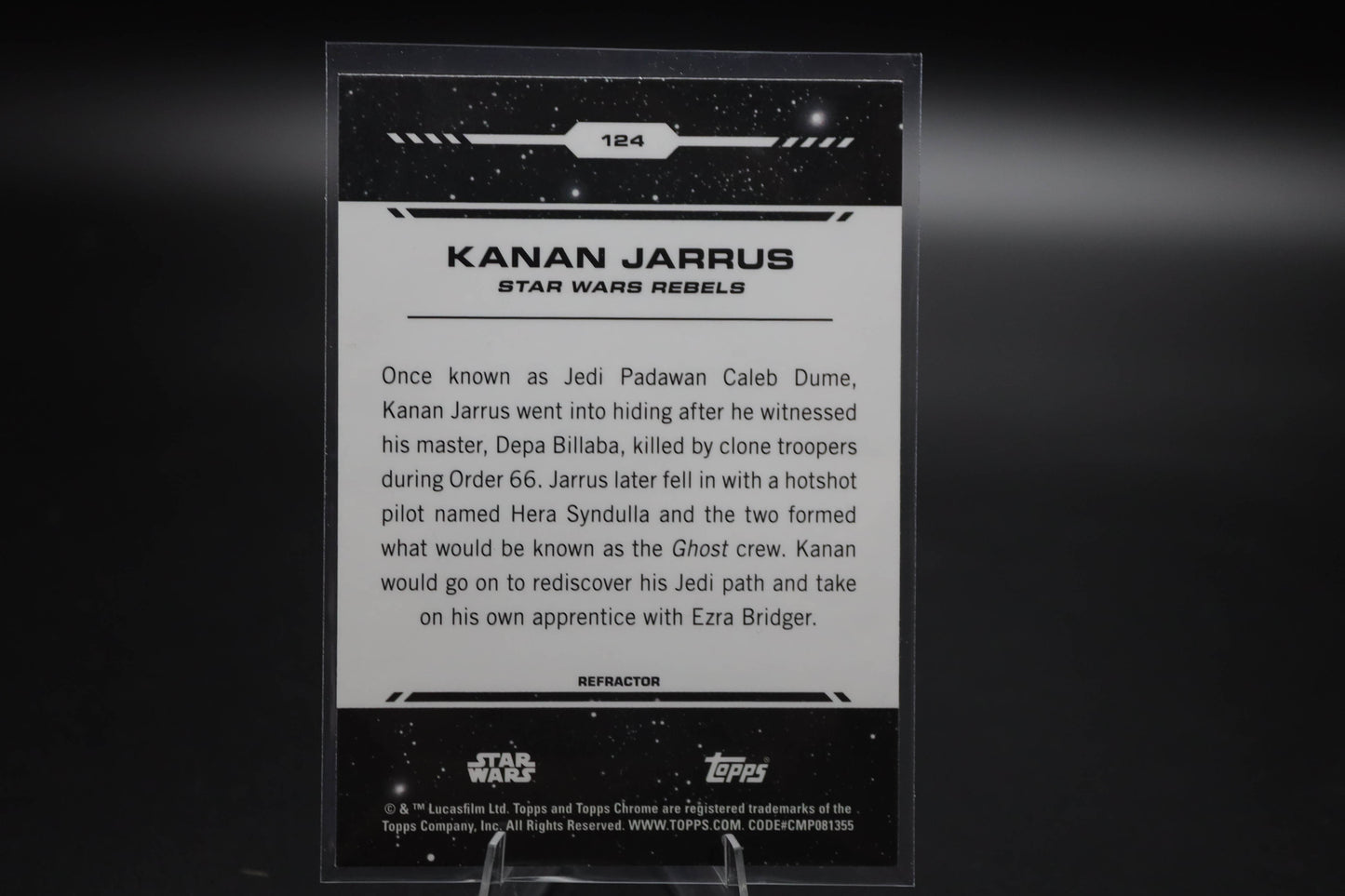 2024 Topps Chrome Star Wars #124 Kanan Jarrus Silver Refractor