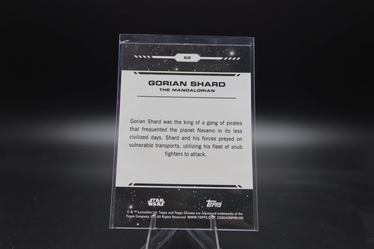 2024 Topps Chrome Star Wars Gorian Shard #62 Base Debut