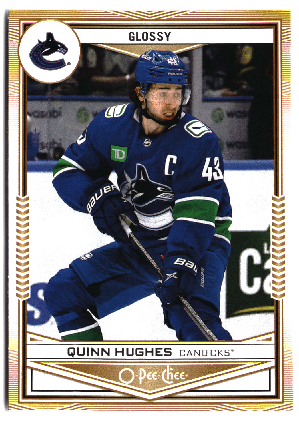 2024-25 Upper Deck #OG-18 Quinn Hughes O-Pee-Chee Glossy Gold
