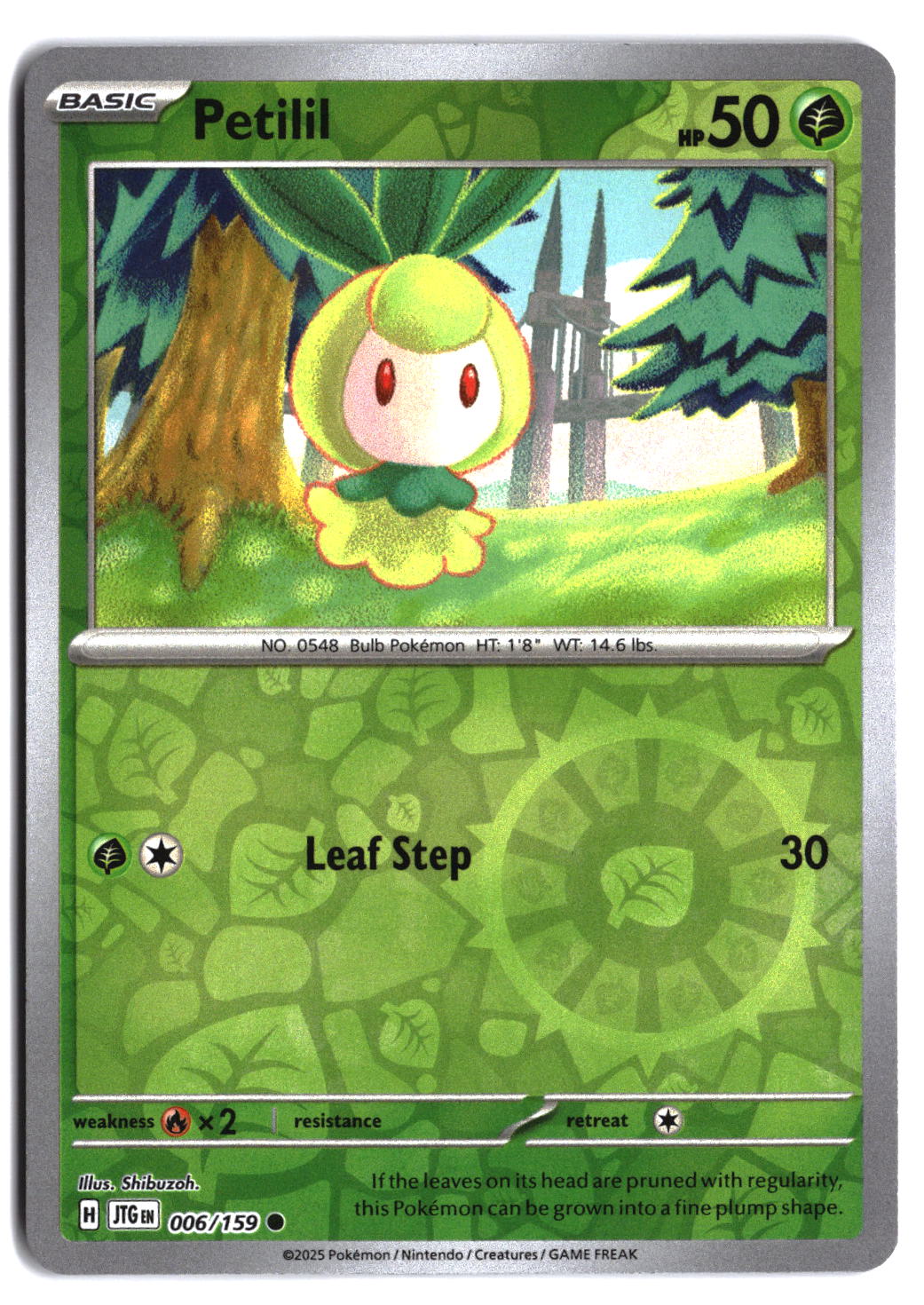 Petilil #006/159 tcg SV09: Journey Together Reverse Holo