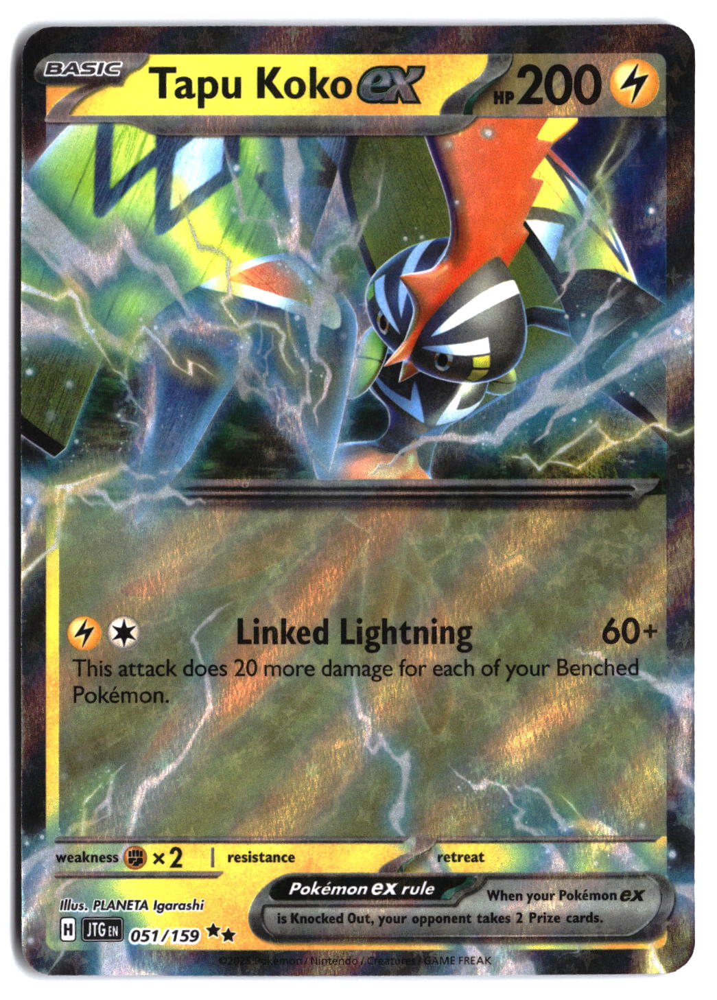 SV09: Journey Together #051/159 Tapu Koko ex