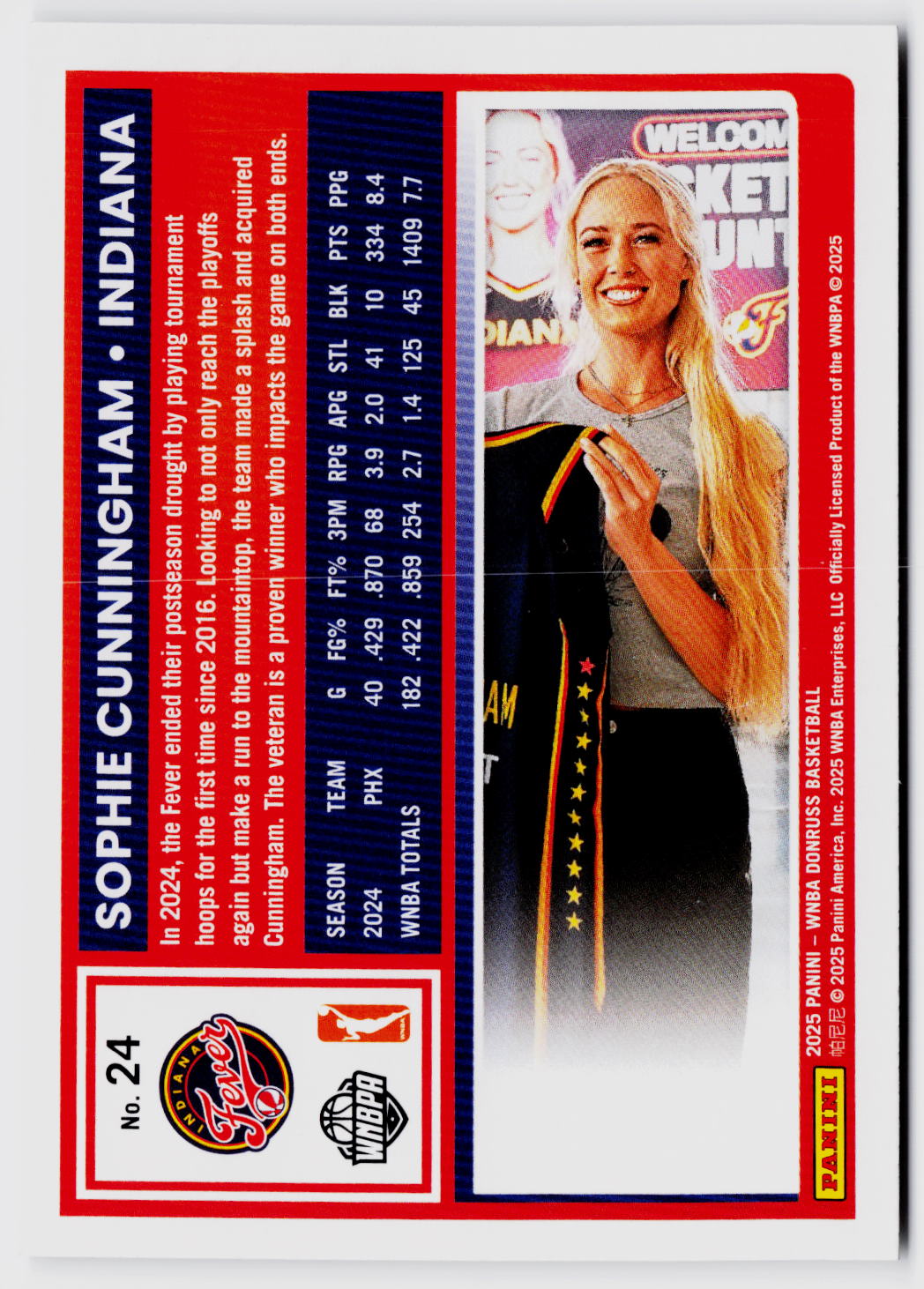 2025 Donruss WNBA #24 Sophie Cunningham