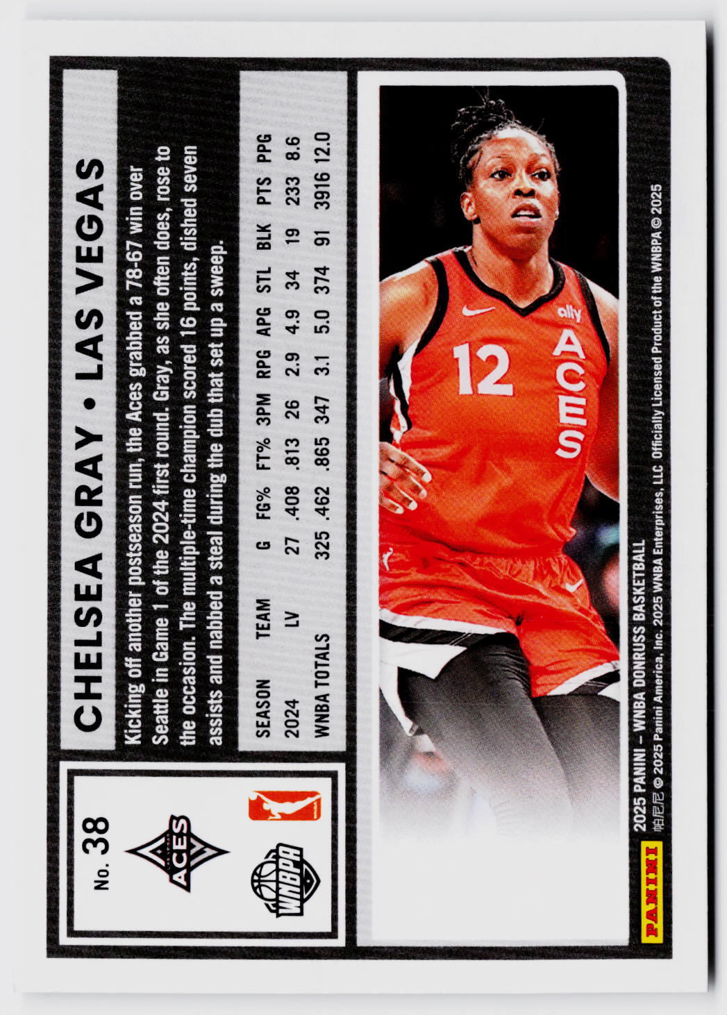 2025 Donruss WNBA #38 Chelsea Gray