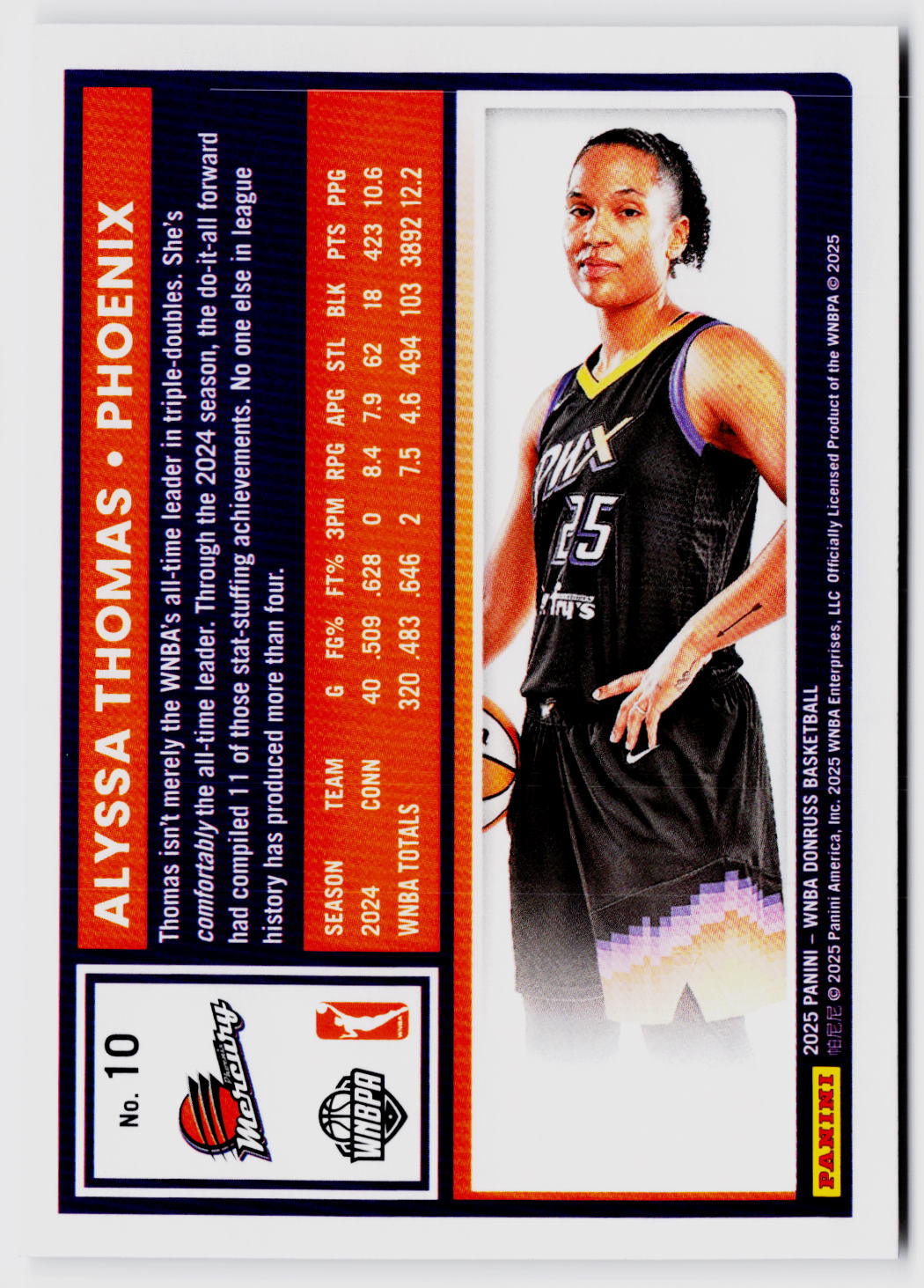 2025 Donruss WNBA #10 Alyssa Thomas