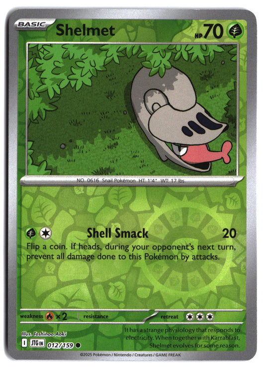 SV09: Journey Together Shelmet #012/159 Reverse Holo