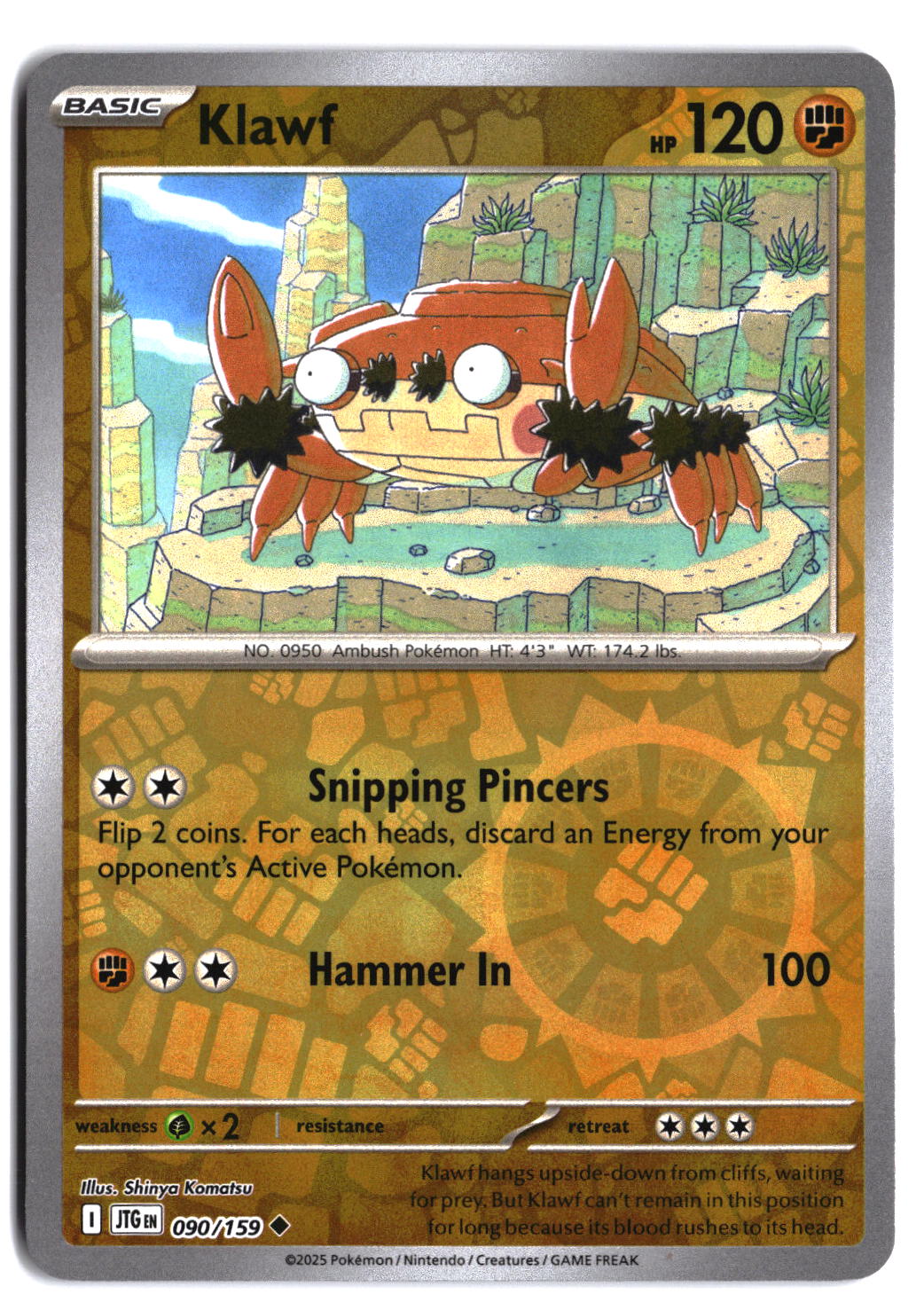 SV09: Journey Together Klawf #090/159 Reverse Holo