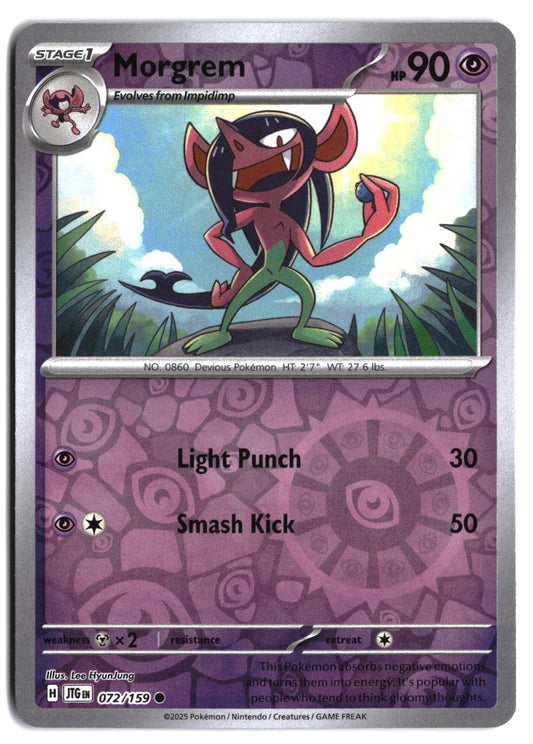 SV09: Journey Together Morgrem #072/159 Reverse Holo