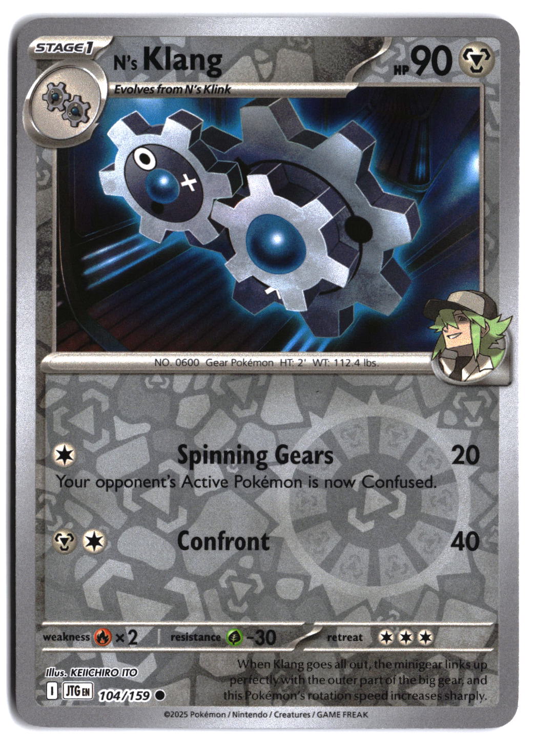 SV09: Journey Together N's Klang #104/159 Reverse Holo