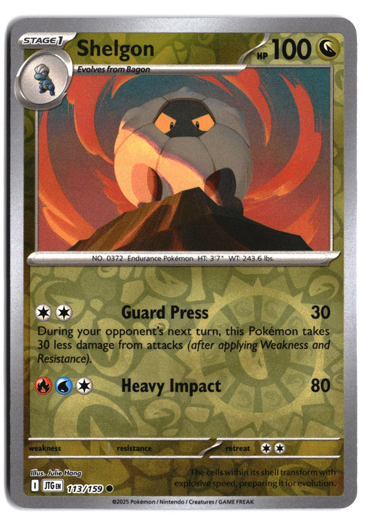 SV09: Journey Together Shelgon #113/159 Reverse Holo