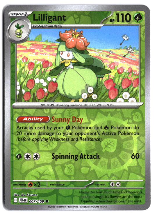 SV09: Journey Together Lilligant #007/159 Reverse Holo