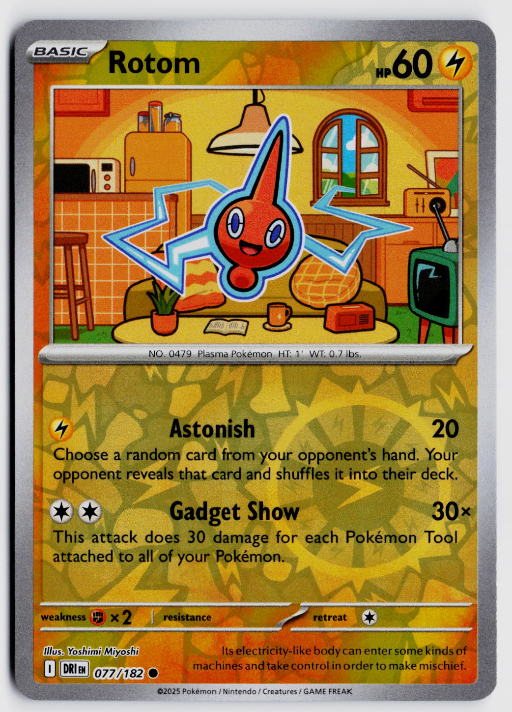 SV10: Destined Rivals #077/182 Rotom Reverse Holo