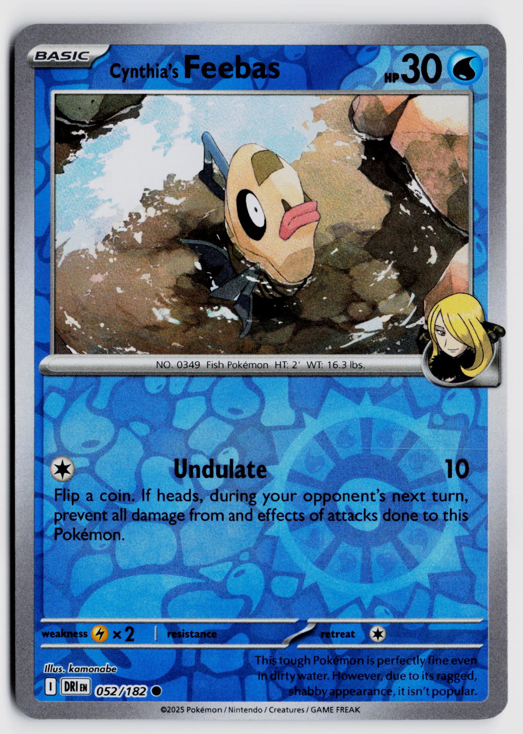 SV10: Destined Rivals #052/182 Cynthia's Feebas Reverse Holo