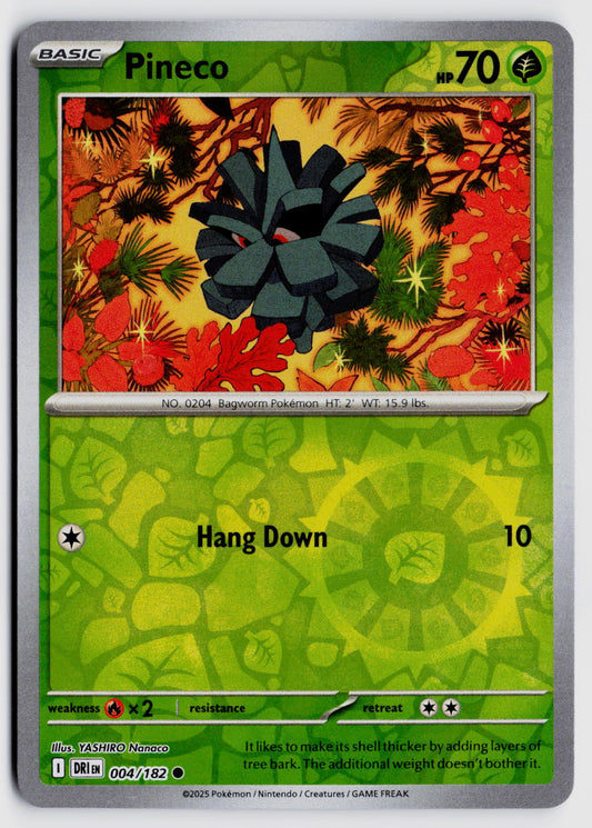 SV10: Destined Rivals #004/182 Pineco Reverse Holo