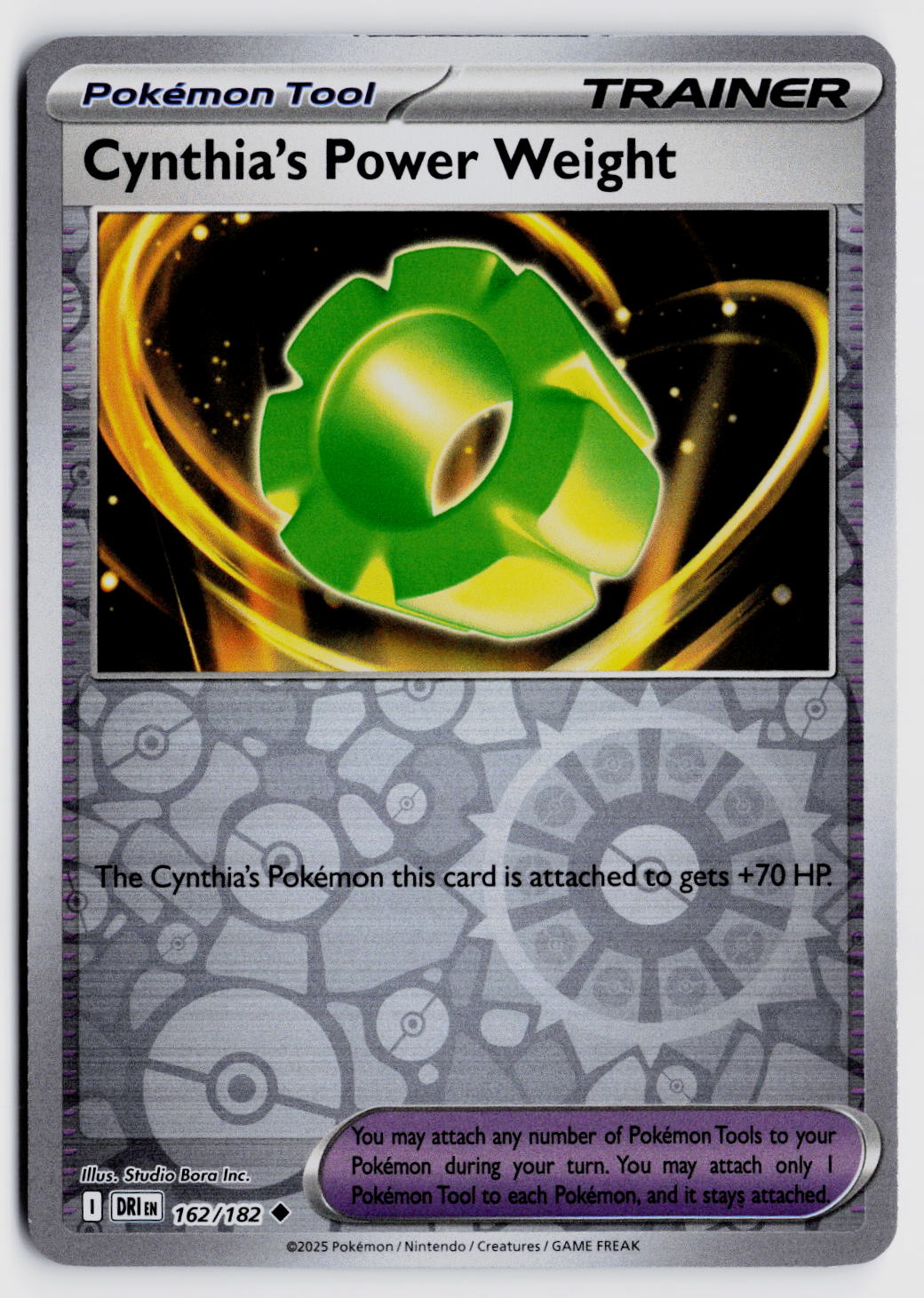 SV10: Destined Rivals #162/182 Cynthia's Power Weight Reverse Holo