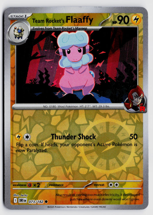 SV10: Destined Rivals #073/182 Team Rocket's Flaaffy Reverse Holo