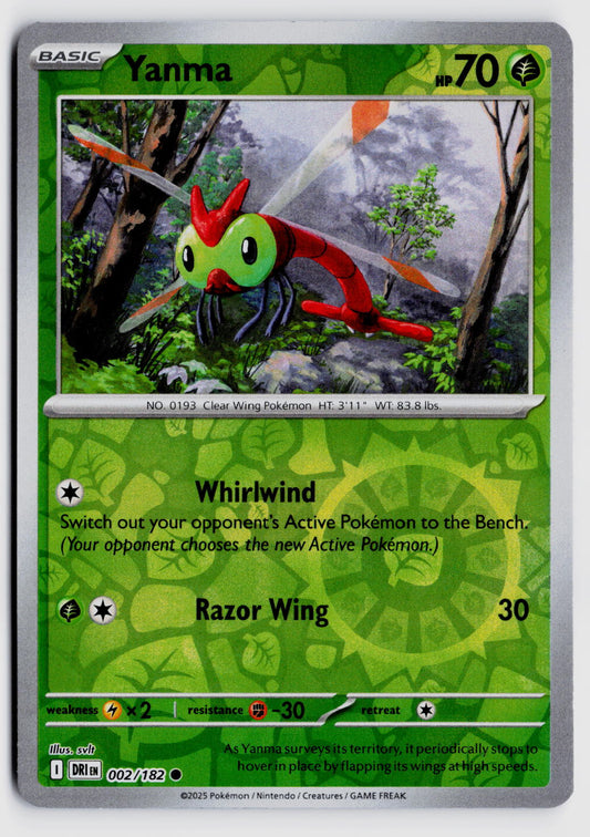 SV10: Destined Rivals #002/182 Yanma Revere Holo
