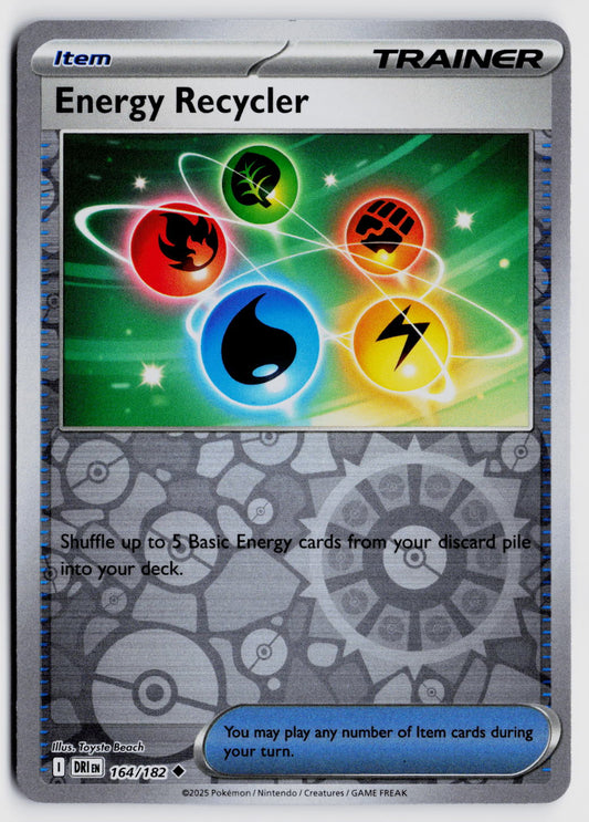 SV10: Destined Rivals #164/182 Energy Recycler Reverse Holo