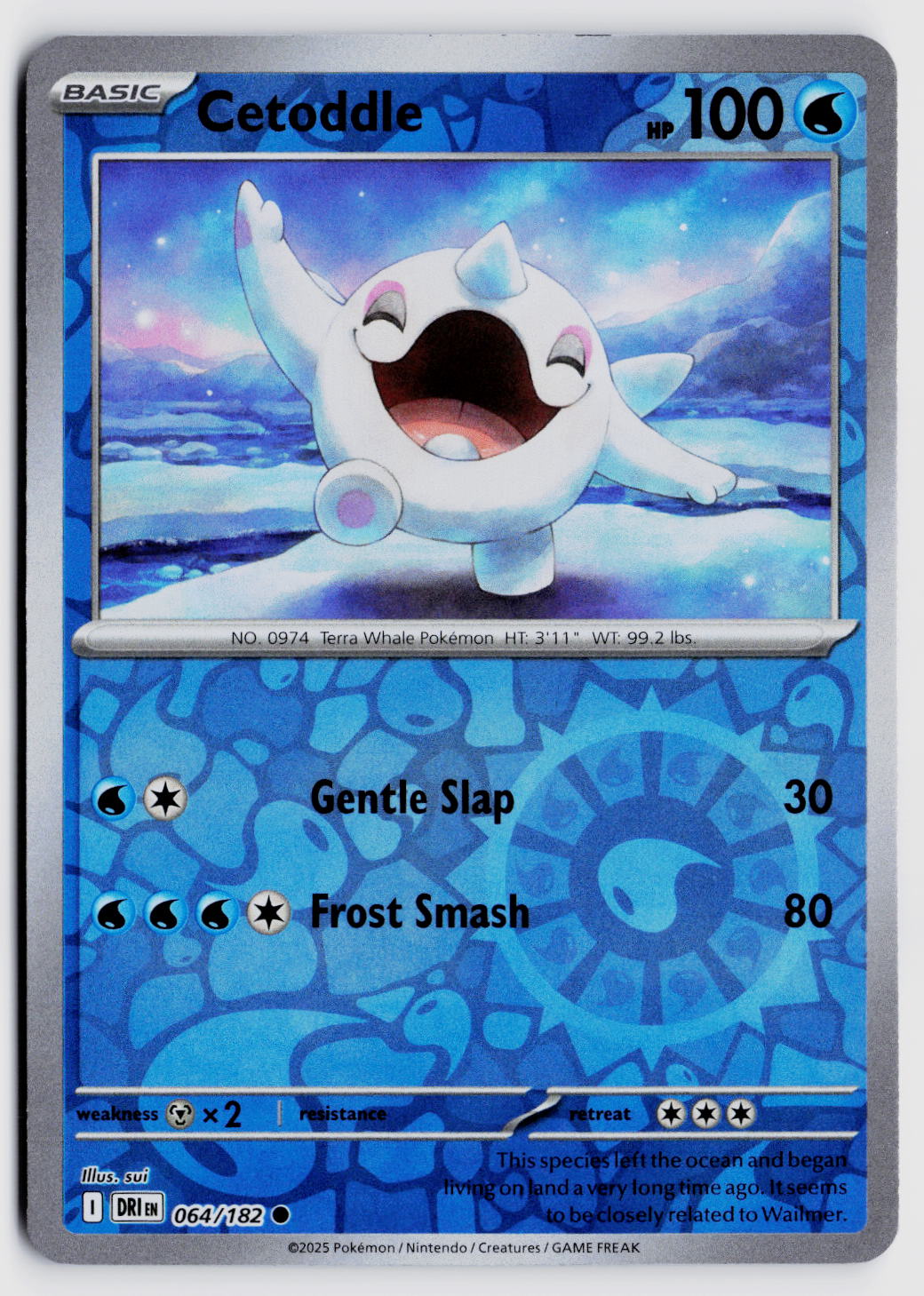 SV10: Destined Rivals #064/182 Cetoddle Reverse Holo