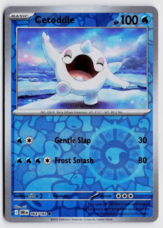 SV10: Destined Rivals #064/182 Cetoddle Reverse Holo