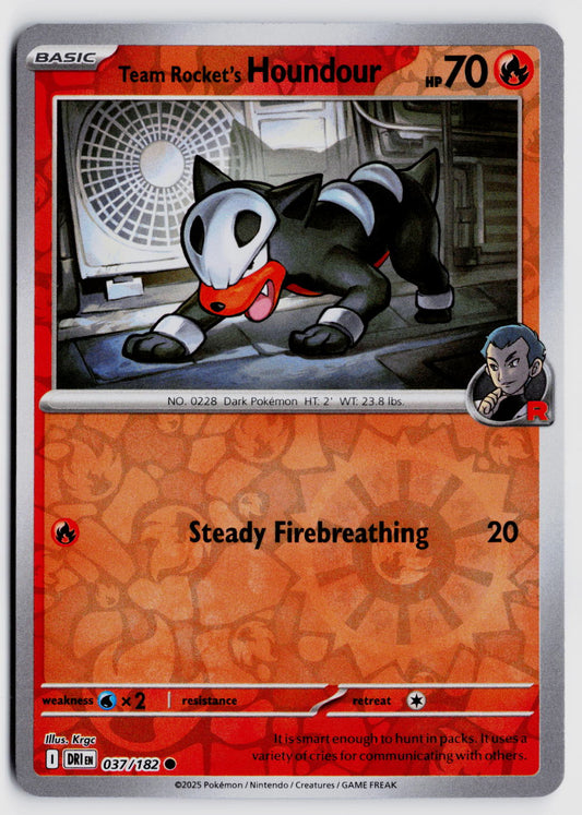 SV10: Destined Rivals #037/182 Team Rocket's Houndour Reveres Holo