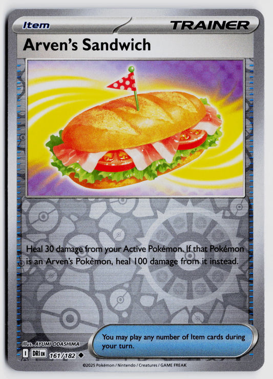 SV10: Destined Rivals #161/182 Arven's Sandwich Reverse Holo