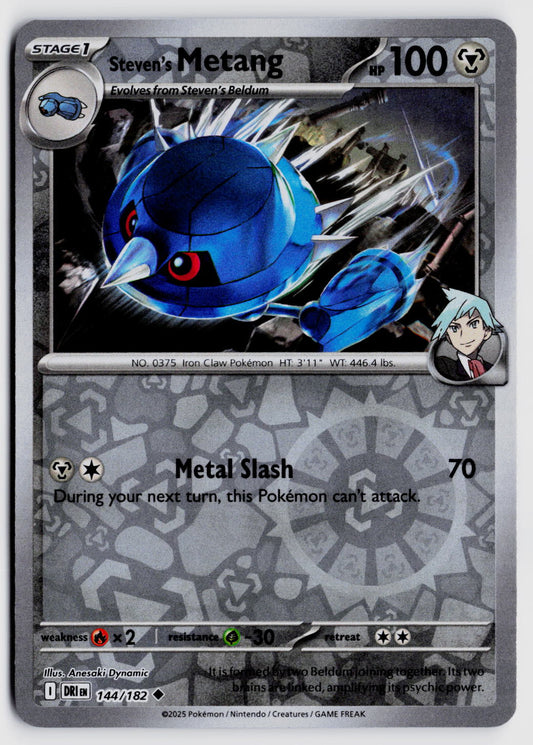 SV10: Destined Rivals #144/182 Steven's Metang Reverse Holo