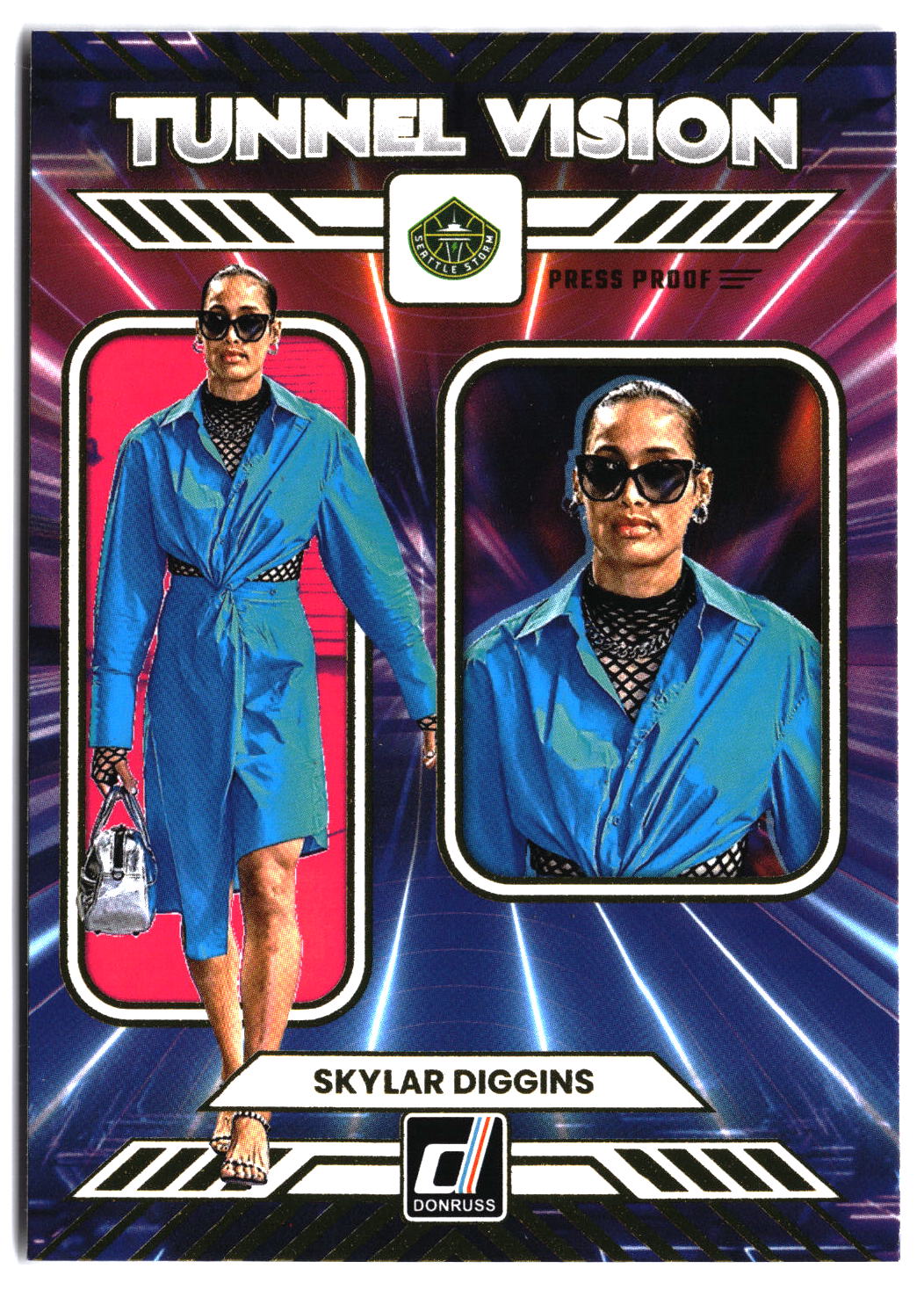 2025 Donruss WNBA #7 Skylar Diggins Tunnel Vision Press Proof