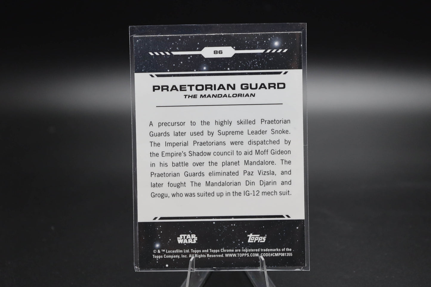 2024 Topps Chrome - Star Wars - Red Wave Parallel - #86 Praetorian Guard