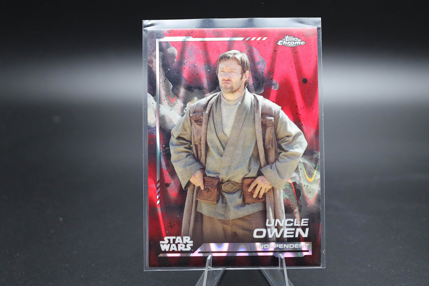2024 Topps Chrome - Star Wars - Red Wave Parallel Uncle Owen #71