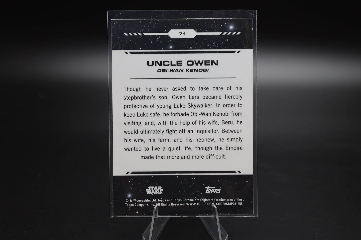 2024 Topps Chrome - Star Wars - Red Wave Parallel Uncle Owen #71