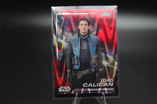 2024 Topps Chrome Star Wars Toro Calican [Red Wave Refractor] #50