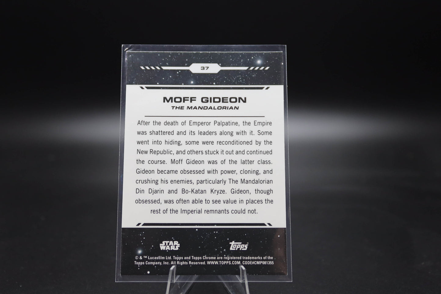 2024 Topps Chrome Star Wars #37 Moff Gideon