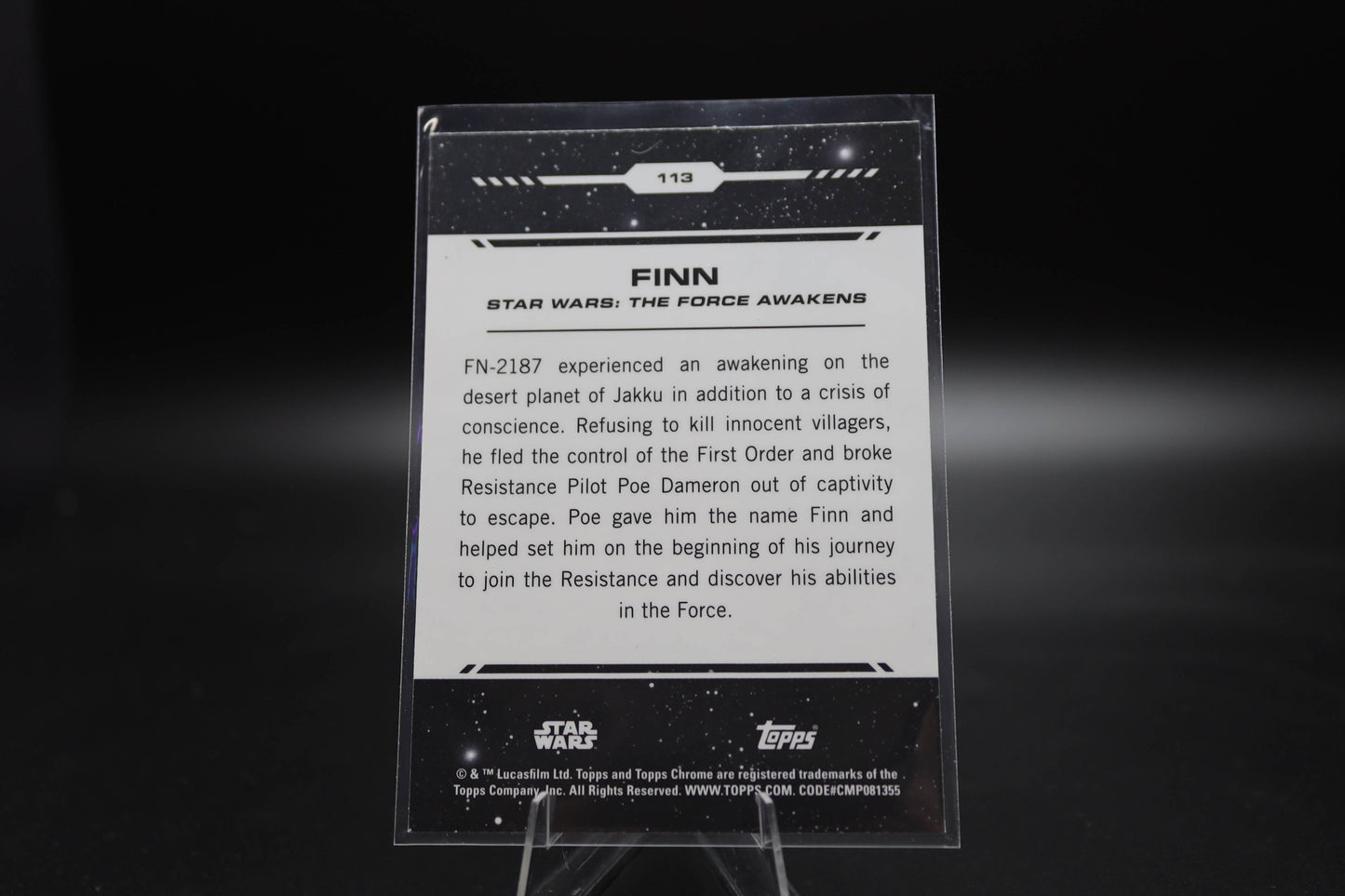 2024 Topps Chrome Star Wars #113 FINN