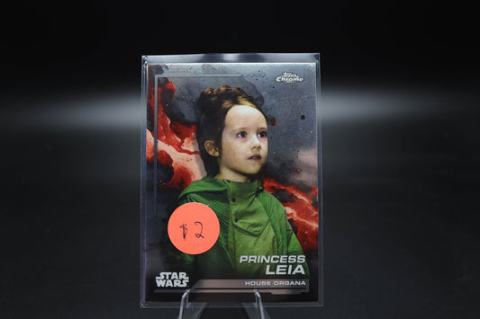 2024 Topps Chrome Star Wars Trading Card #69 Princess Leia