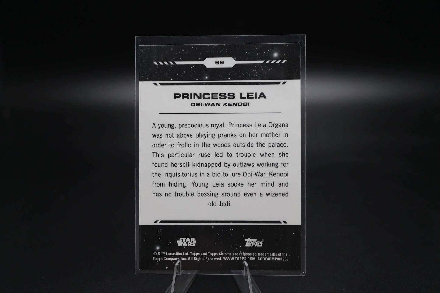 2024 Topps Chrome Star Wars Trading Card #69 Princess Leia
