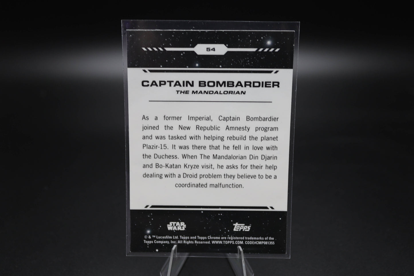 2024 Topps Chrome Star Wars #54 Captain Bombardier
