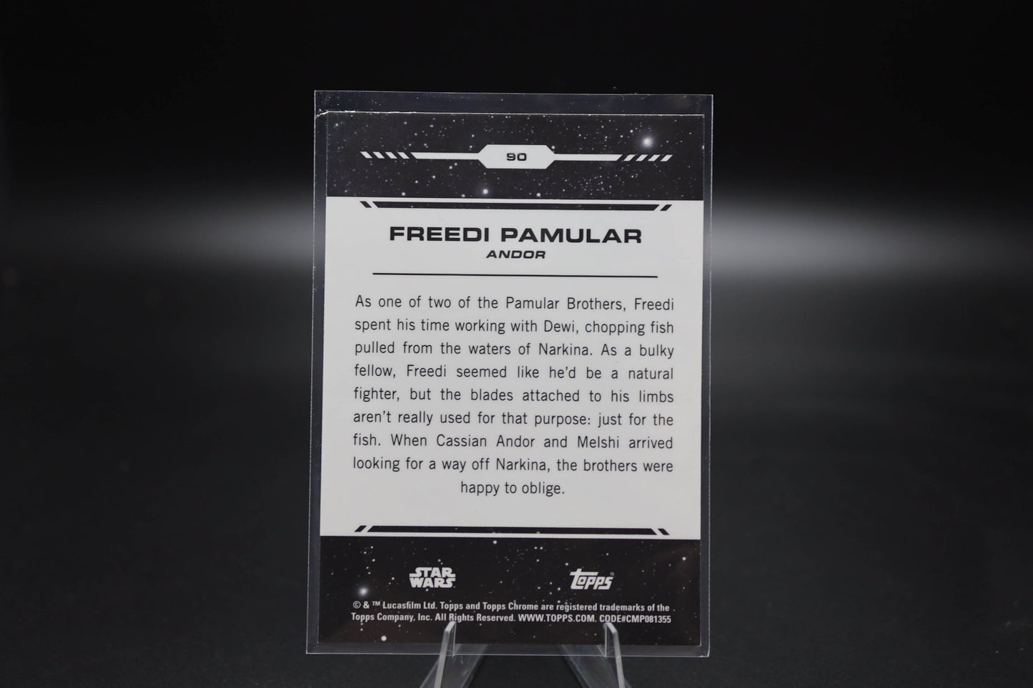 2024 Topps Chrome Star Wars Freedi Pamular #90
