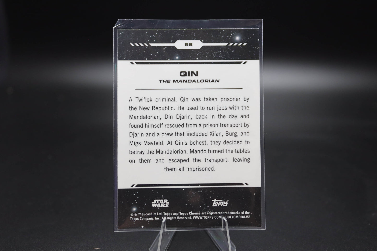 2024 Topps Chrome Star Wars Qin Base #58