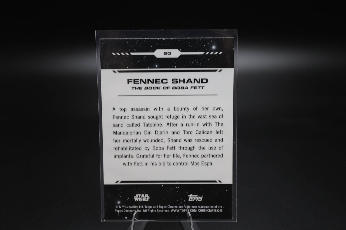 2024 Topps Chrome Star Wars Card #20 Fennec Shand