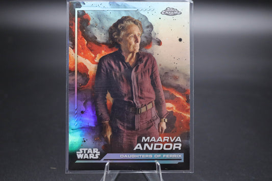 2024 Topps Chrome Star Wars Maarva Andor 13 Rainbow Refractor