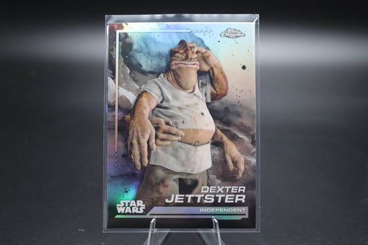 2024 Topps Chrome Star Wars Rainbow Refractor #142 Dexter Jettster