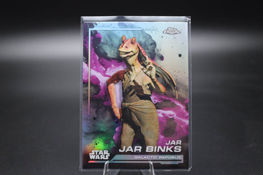 2024 Topps Chrome Star Wars Rainbow Refractor #127 Jar Jar Binks